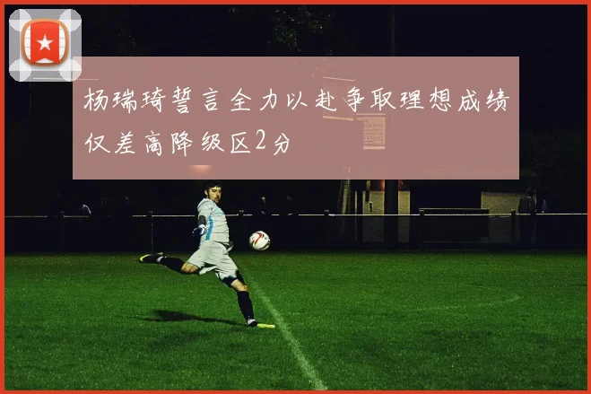 杨瑞琦誓言全力以赴争取理想成绩仅差高降级区2分